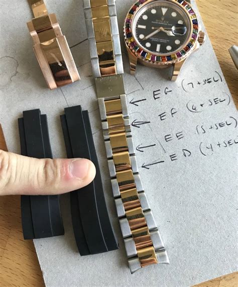 rolex oysterflex band sizes|genuine rolex oysterflex band.